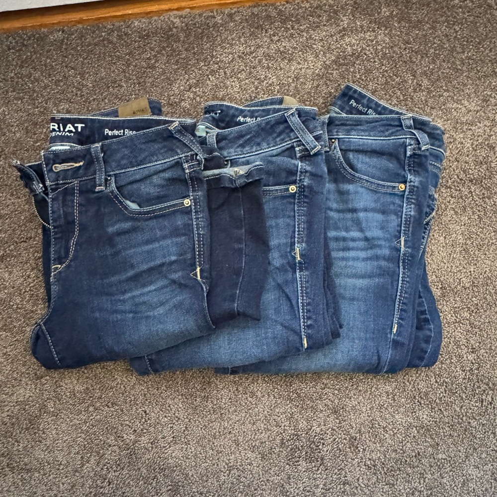 Ariat Women's Dark Blue Perfect Rise Flare Jeans